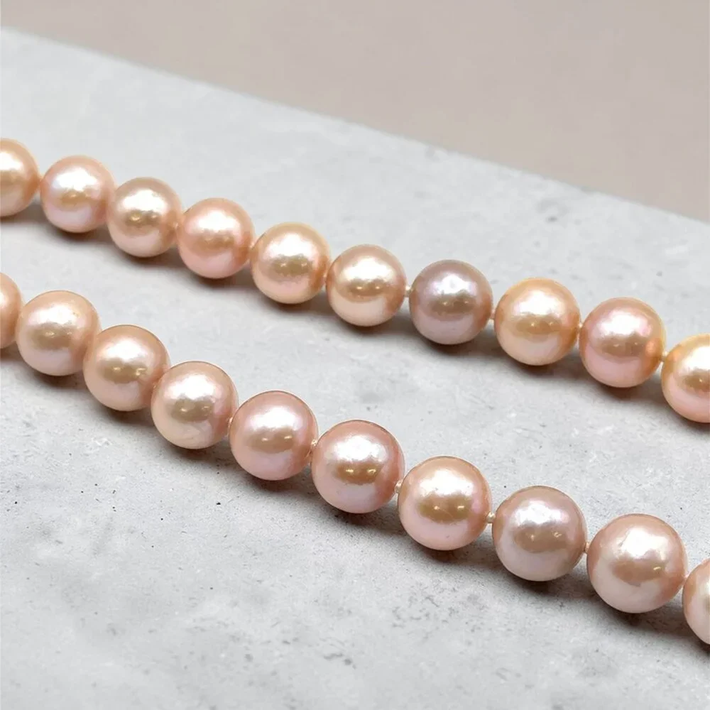 Pink Freshwater Cultured Pearl Strand